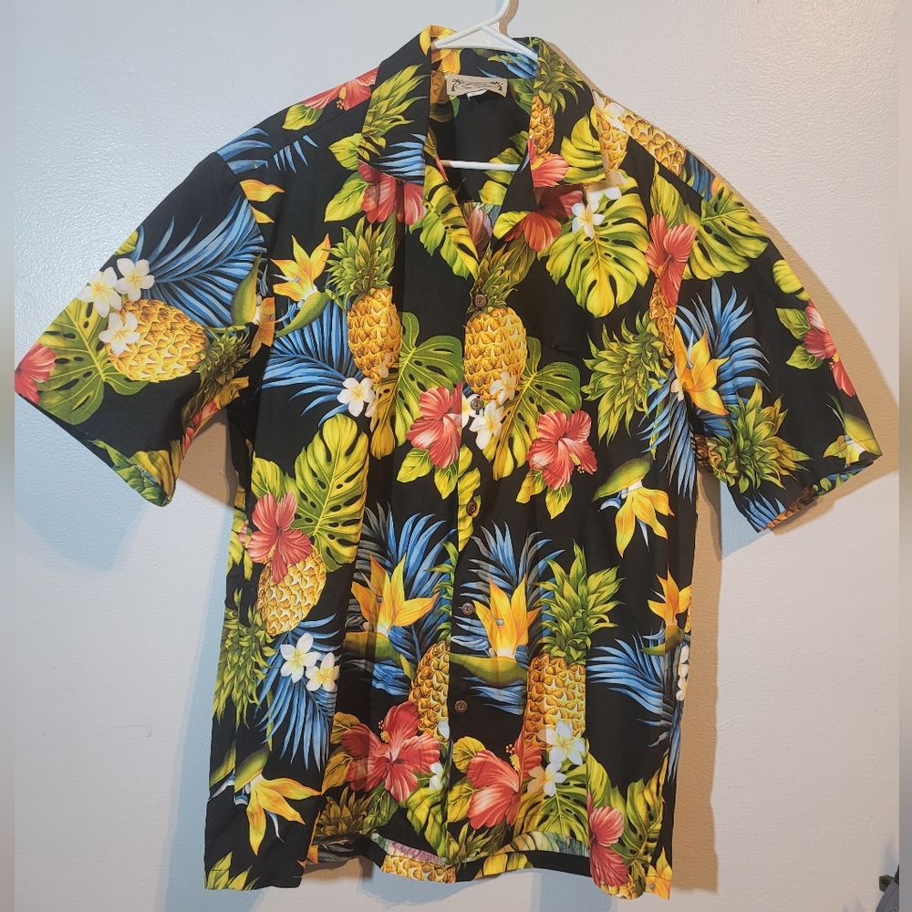 Tropical Black Hawaiian Shirt